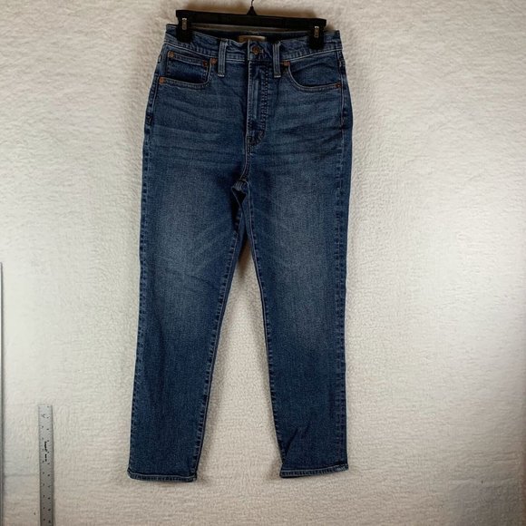 Madewell The Perfect Vintage Jeans Women's 27 Blue Denim Stretch High-Rise 8630‎ - Picture 1 of 10